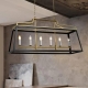 Monteal Contemporary Pendant Hanging Lamp Light Metal Antique Gold Black Matte