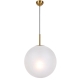 Bally Modern Pendant Hanging Lamp Light Glass Metal Antique Gold Alabastro