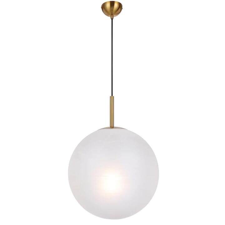 Bally Modern Pendant Hanging Lamp Light Glass Metal Antique Gold Alabastro