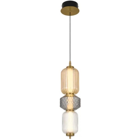 Torso Modern Pendant Hanging Lamp Light Metal Glass Brass Polished