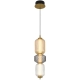 Torso Modern Pendant Hanging Lamp Light Metal Glass Brass Polished