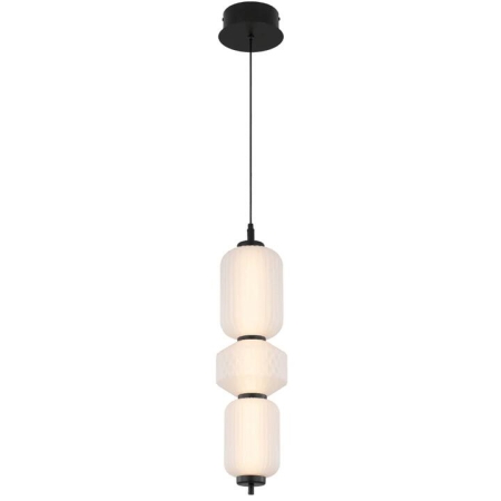 Torso Modern Pendant Hanging Lamp Light Metal Glass Black Matte