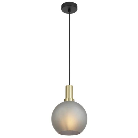 Patino Modern Pendant Hanging Lamp Light Glass Metal Smoke Matte