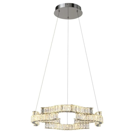 Jura Modern Pendant Hanging Lamp Light Crystal Stainless Steel Chrome Gloss