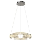 Jura Modern Pendant Hanging Lamp Light Crystal Stainless Steel Chrome Gloss