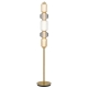 Torso Modern Standing Floor Lamp Light Metal Glass Brass Polished
