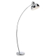 Beat Contemporary Standing Floor Lamp Light Metal Chrome Matte