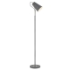 Cheviot Industrial Standing Floor Lamp Light Metal Grey Nickel Concrete