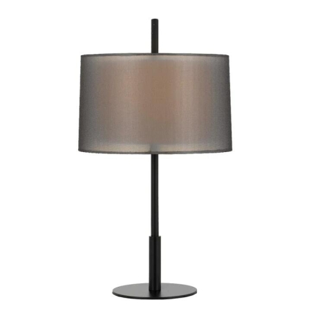 Vale Modern Table Desk Lamp Light Metal Fabric Black White