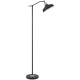 Kylan Modern Standing Floor Lamp Light Foot Switch Metal Black Matte
