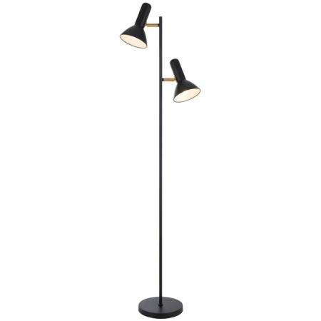 Hyvik Contemporary Standing Floor Lamp Light Metal Black Matte