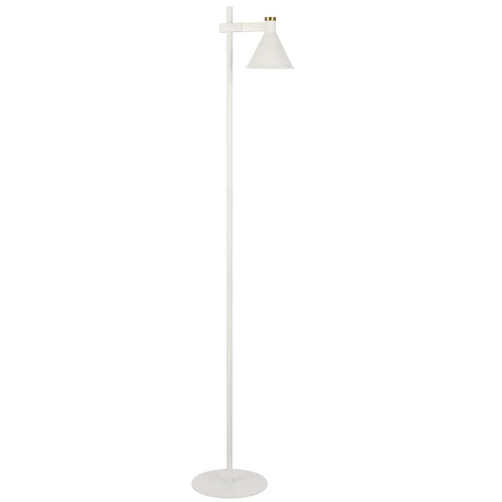 Rosner Modern Standing Floor Lamp Light Foot Switch Metal White Sand