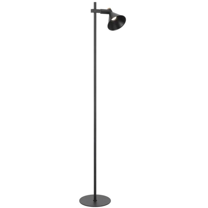 Rosner Modern Standing Floor Lamp Light Foot Switch Metal Black Sand