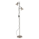 Corelli Industrial Standing Floor Lamp Light Metal Nickel