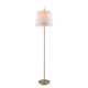 Dior Modern Standing Floor Lamp Light Metal Antique Brass White