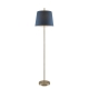 Dior Modern Standing Floor Lamp Light Metal Antique Brass Blue
