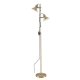 Corelli Industrial Standing Floor Lamp Light Metal Antique Brass