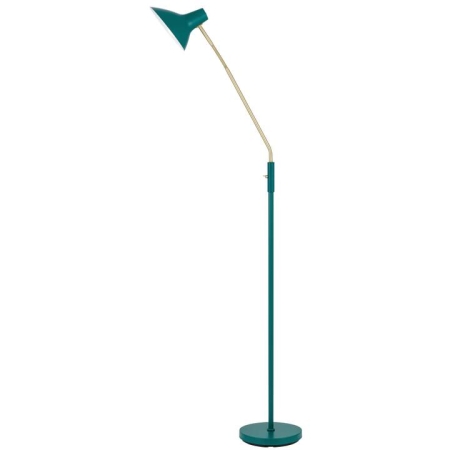 Farbon Contemporary Standing Floor Lamp Light Metal Brass Matt Green