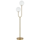 Eterna Contemporary Standing Floor Lamp Light Glass Metal Opal Matt Antique Gold