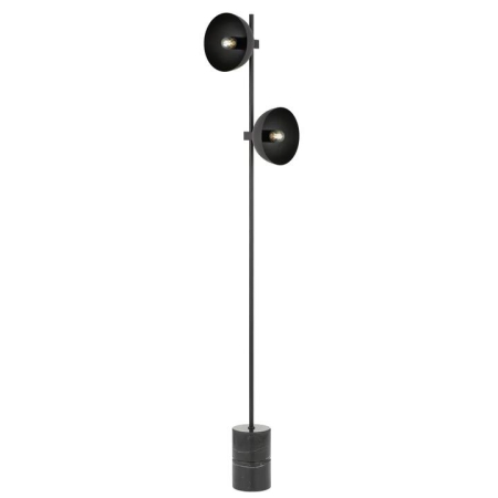 Efrain Modern Standing Floor Lamp Light Marble Metal Black