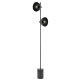 Efrain Modern Standing Floor Lamp Light Marble Metal Black