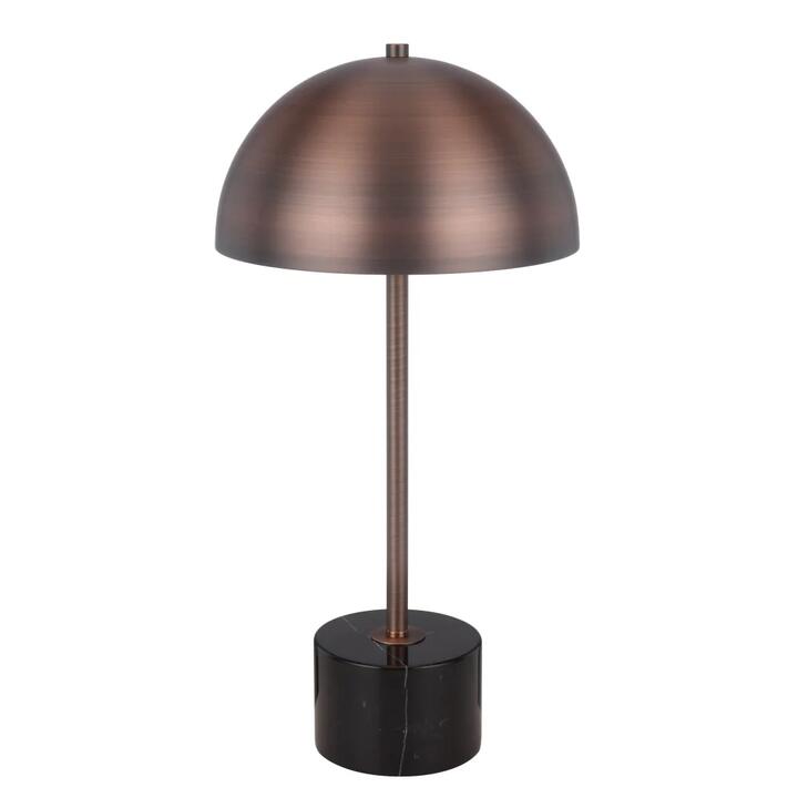 Domez Modern Table Desk Lamp Light Metal Marble Black Marble Bronze