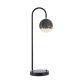 Oneta Modern Table Desk Lamp Light Metal Acrylic Black Marble Clear Black