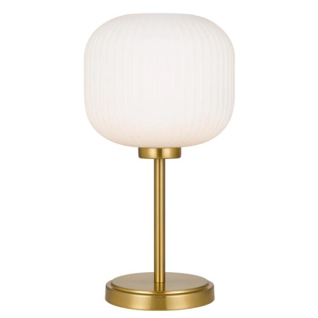 Bobo Modern Table Desk Lamp Light Glass Metal Antique Gold Opal Matt Matte