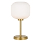 Bobo Modern Table Desk Lamp Light Glass Metal Antique Gold Opal Matt Matte