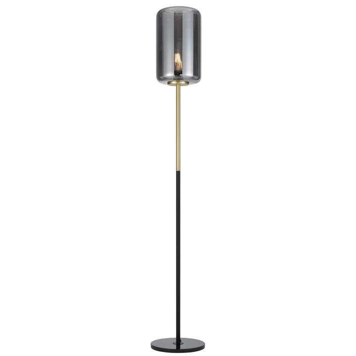 Korova Modern Standing Floor Lamp Light Marble Glass Metal Black Marble Brass Matt Smoke