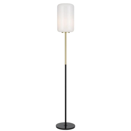 Korova Modern Standing Floor Lamp Light Marble Glass Metal Brass Matt Opal Black Marble