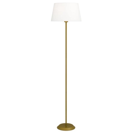 Jaxon Contemporary Standing Floor Lamp Light Metal Fabric Gold Ivory