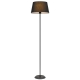 Jaxon Contemporary Standing Floor Lamp Light Metal Fabric Black