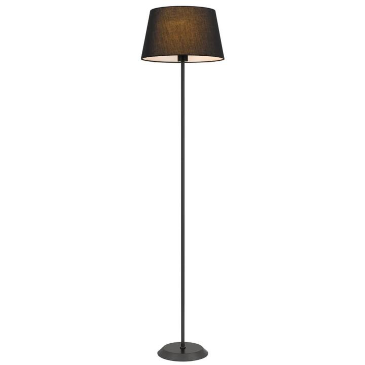 Jaxon Contemporary Standing Floor Lamp Light Metal Fabric Black