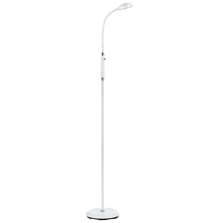 Tyler Modern Standing Floor Lamp Light Metal White
