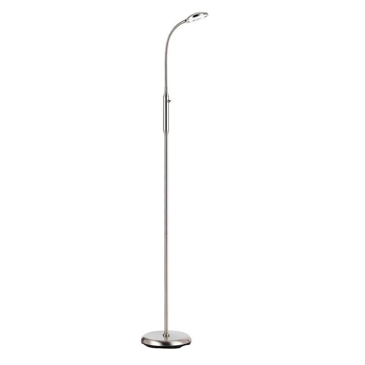 Tyler Modern Standing Floor Lamp Light Metal Nickel