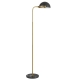 Pollard Modern Standing Floor Lamp Light Marble Metal Black Antique Gold
