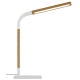 Dumas Modern Table Desk Lamp Light Wood Metal White Ash Matte Wood Tones