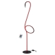 Roseus Modern Standing Floor Lamp Light Foot Switch Aluminium Metal Black