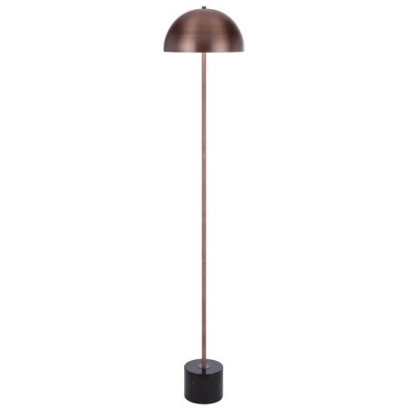 Domez Modern Standing Floor Lamp Light Foot Switch Metal Marble Black Marble Bronze