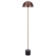 Domez Modern Standing Floor Lamp Light Foot Switch Metal Marble Black Marble Bronze