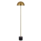 Domez Modern Standing Floor Lamp Light Foot Switch Metal Marble Antique Gold Black Marble