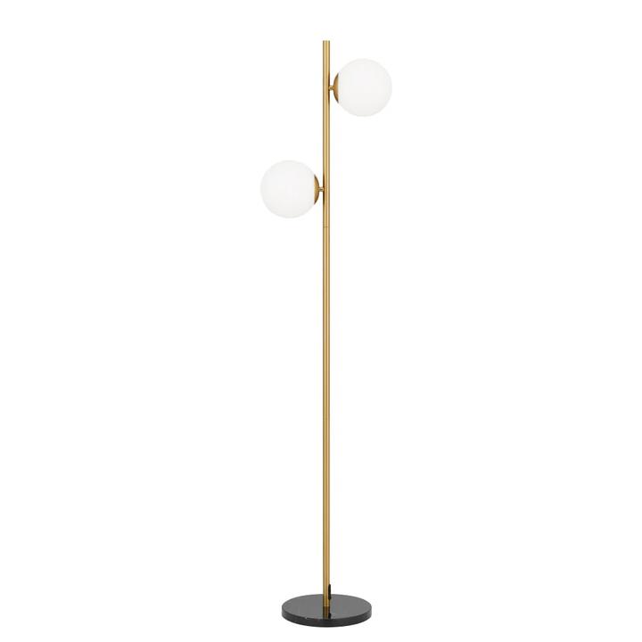 Figaro Modern Standing Floor Lamp Light Marble Metal Glass Antique Gold Black Marble Opal Matt Gloss