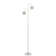 Oneta Modern Standing Floor Lamp Light Metal Acrylic Clear White Marble White Matt