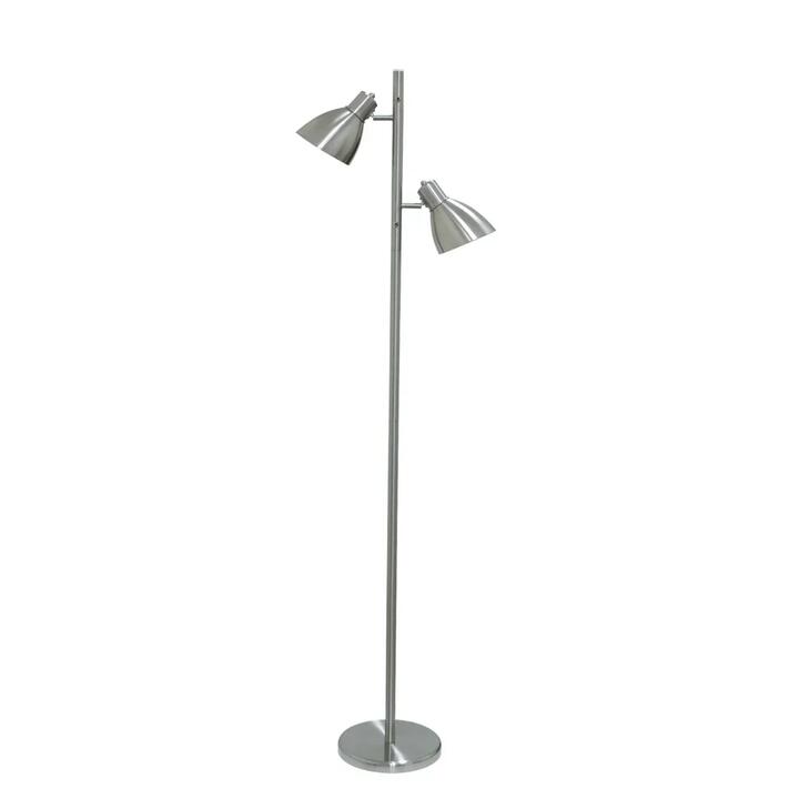 Torres Modern Standing Floor Lamp Light Metal Nickel