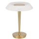 Teatro Modern Table Desk Lamp Light Metal Polycarbonate Antique Gold Alabastro Polished