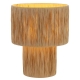 Nativa Modern Table Desk Lamp Light Metal Raffia Natural Natural