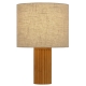 Jacona Contemporary Table Desk Lamp Light Wood Fabric Pine Cream Wood Tones
