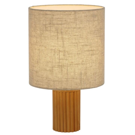 Inwood Contemporary Table Desk Lamp Light Wood Fabric Pine Cream Wood Tones