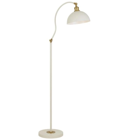 Brevik Modern Standing Floor Lamp Light Metal Beige Satin